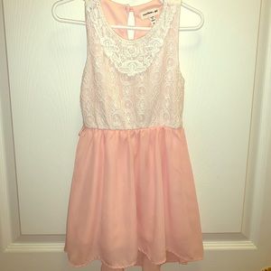 Toddler girl peach color dress